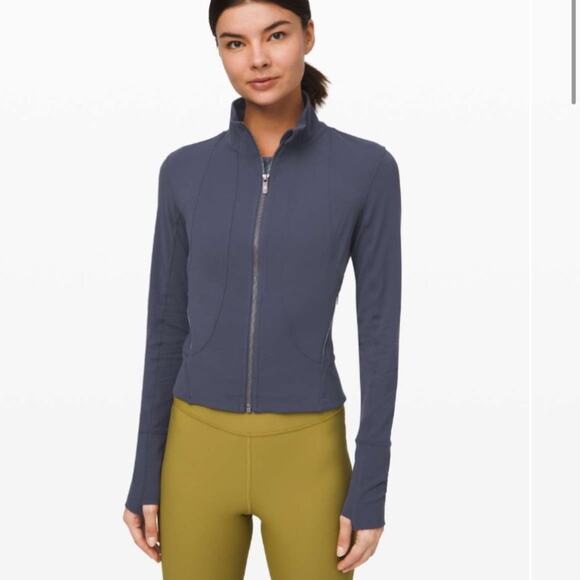 lululemon athletica Jackets & Blazers - Lululemon Full Freedom Cropped Jacket Nulu Stone Blue Size 10